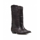 Western boots marrone scuro