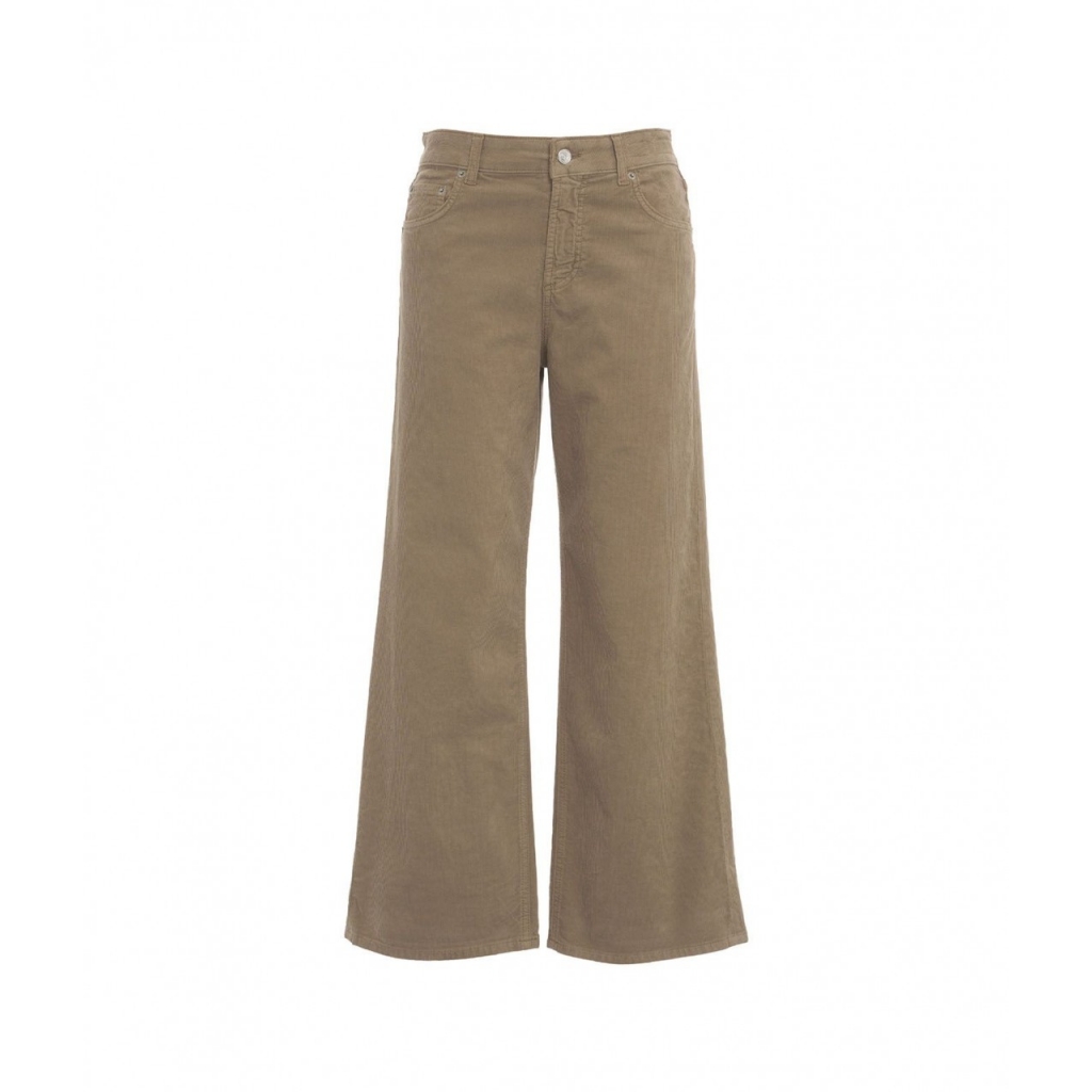 Pantaloni Brea in velluto a coste beige