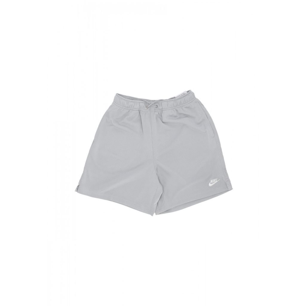 pantaloncino tipo basket uomo club flow mesh short LT SMOKE GREY/WHITE