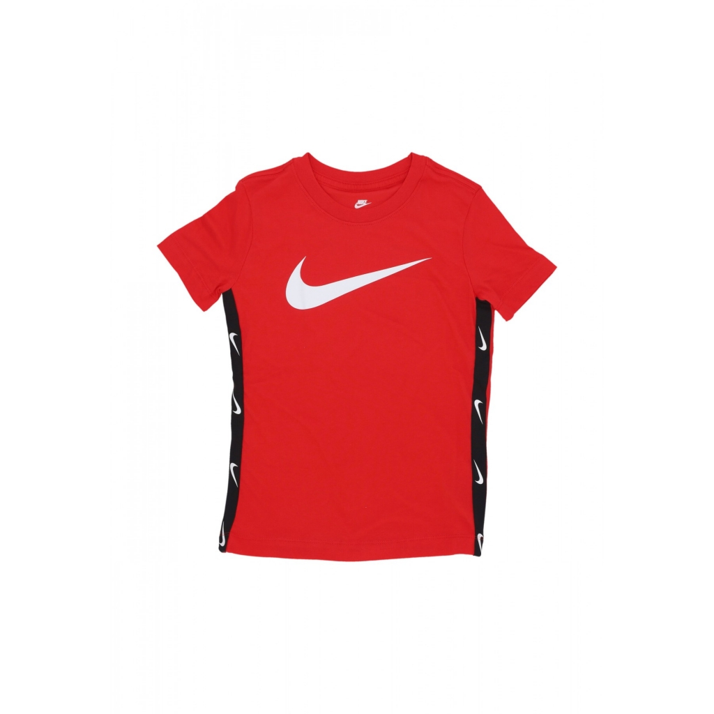 maglietta ragazzo sportswear club+ poly tee UNIVERSITY RED