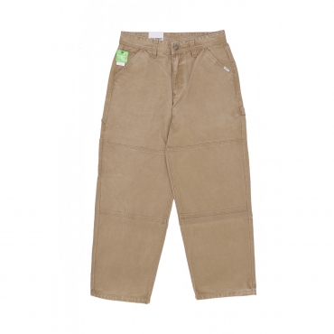 pantalone lungo uomo carpenter canvas pant KHAKI