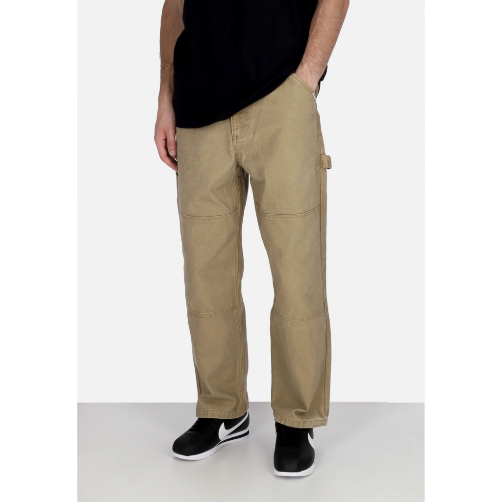 pantalone lungo uomo carpenter canvas pant KHAKI