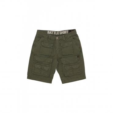 pantalone corto uomo battle short DARK OLIVE