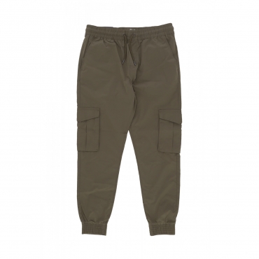 pantalone lungo uomo nylon cargo jogger DARK OLIVE