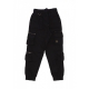 pantalone lungo uomo cargo joggers BLACK