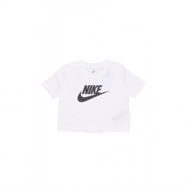 maglietta corta ragazza sportswear futura crop tee WHITE