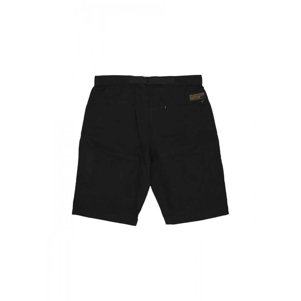 pantalone corto uomo hidden cargo shorts BLACK