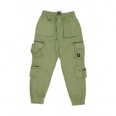 pantalone lungo uomo cargo joggers MILITARY GREEN