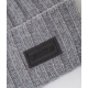 Beanie in maglia grigio chiaro