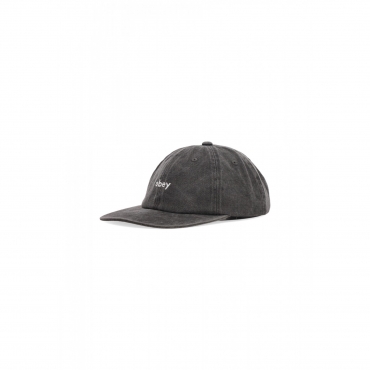 cappellino visiera curva uomo pigment lowercase 6panel strapback PIGMENT BLACK