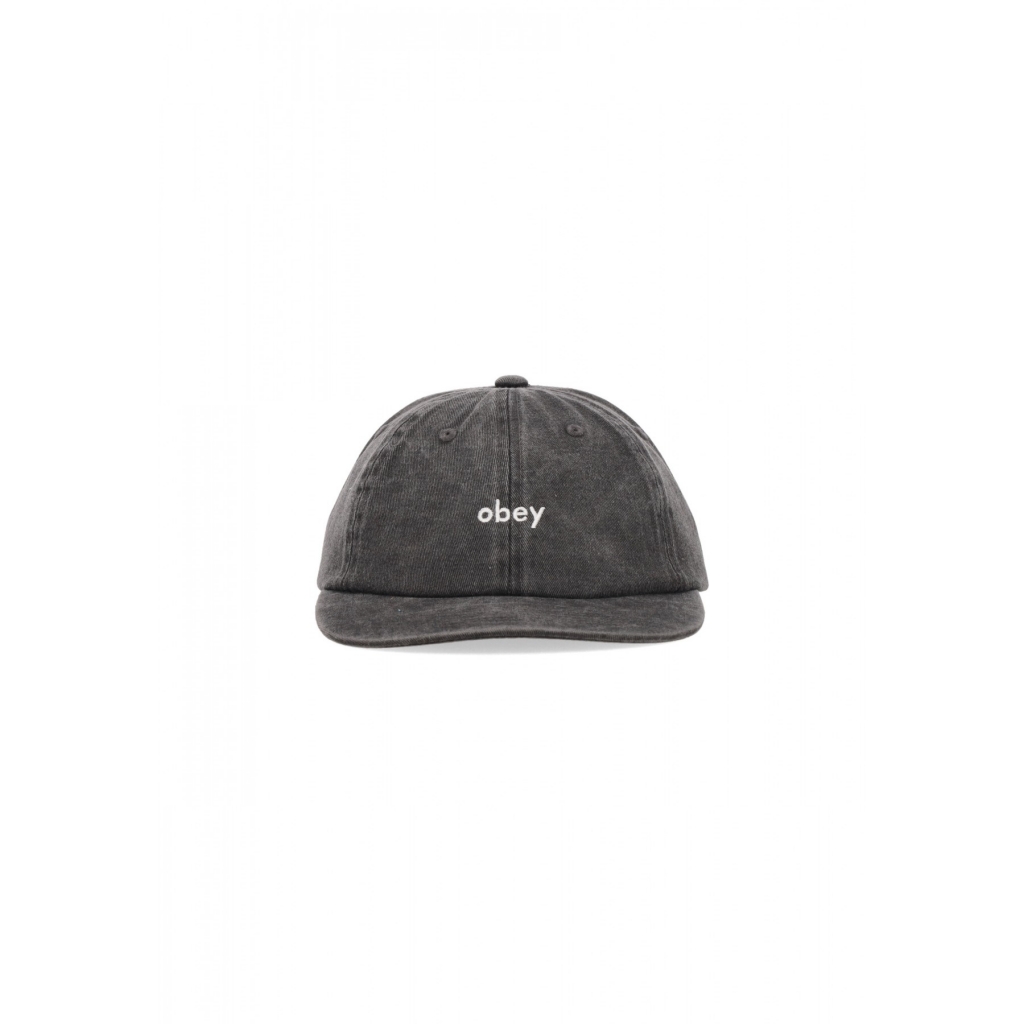 cappellino visiera curva uomo pigment lowercase 6panel strapback PIGMENT BLACK