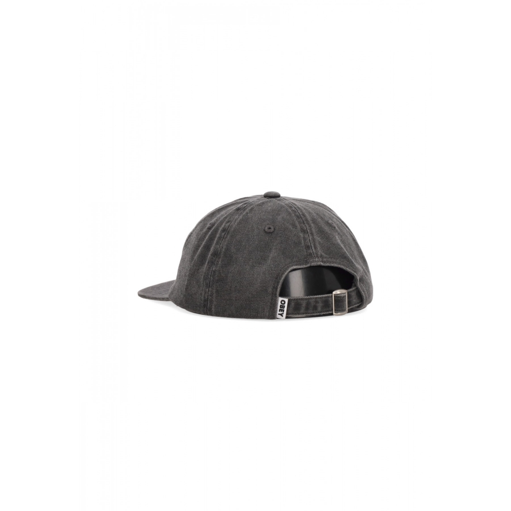 cappellino visiera curva uomo pigment lowercase 6panel strapback PIGMENT BLACK