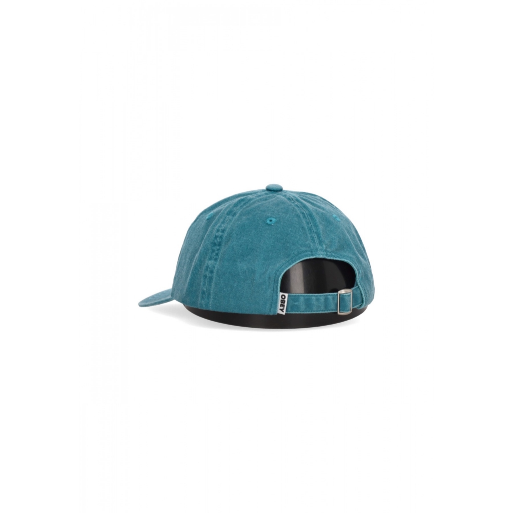 cappellino visiera curva uomo pigment lowercase 6panel strapback PIGMENT TEAL