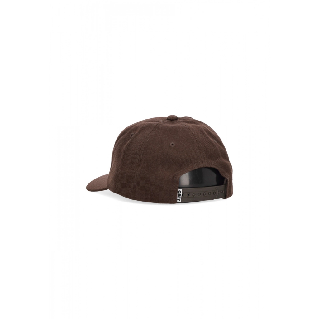 cappellino visiera curva uomo lowercase 6panel classic snapback DARK CHOCOLATE