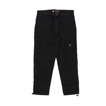 pantalone lungo uomo hidden cargo pants BLACK