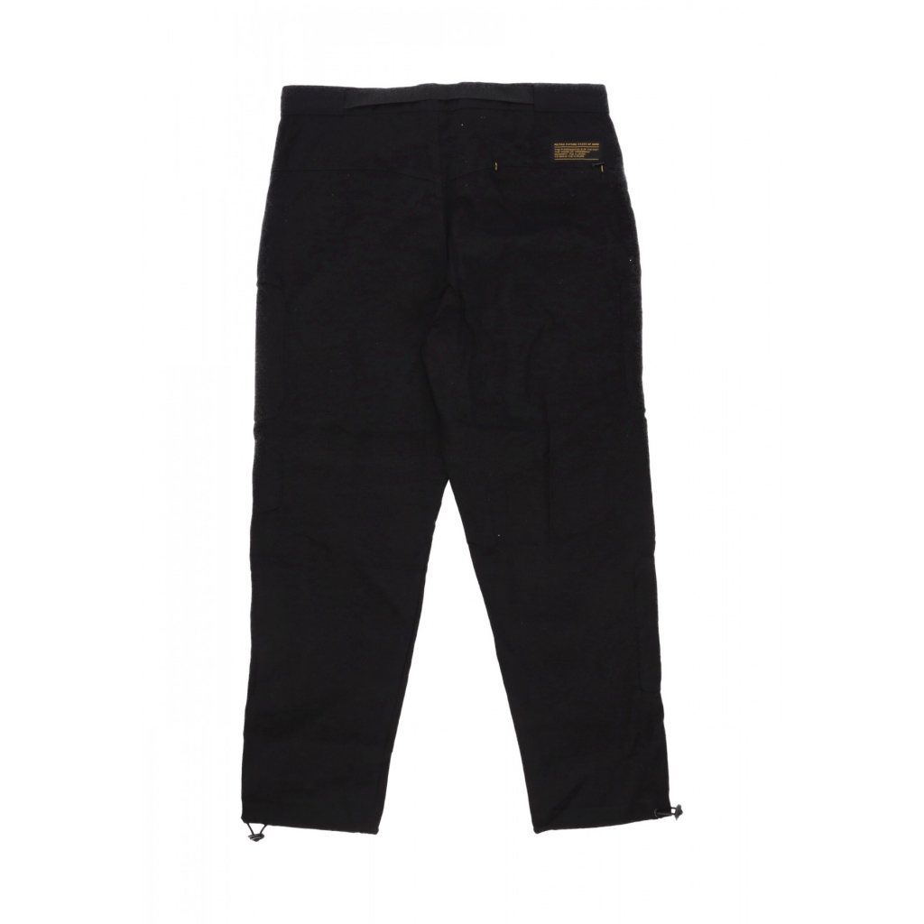 pantalone lungo uomo hidden cargo pants BLACK