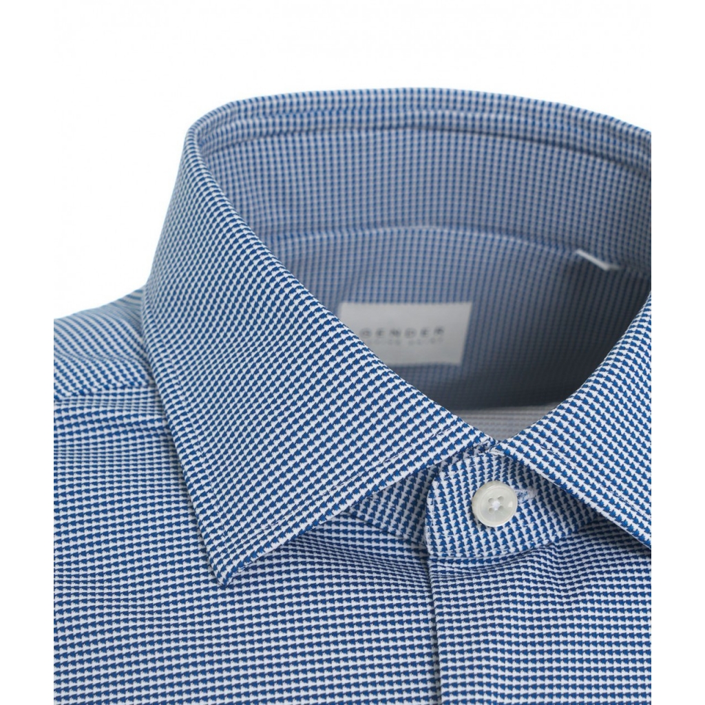 Camicia tailor in tessuto active blu