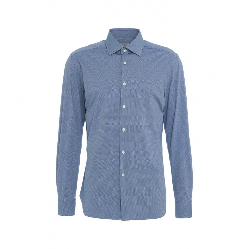 Camicia tailor in tessuto active blu scuro