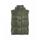 Gilet in piuma doca trapuntato verde