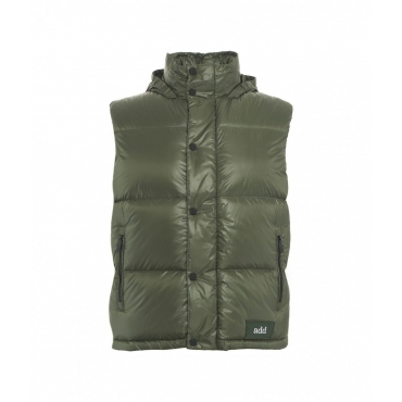 Gilet in piuma doca trapuntato verde