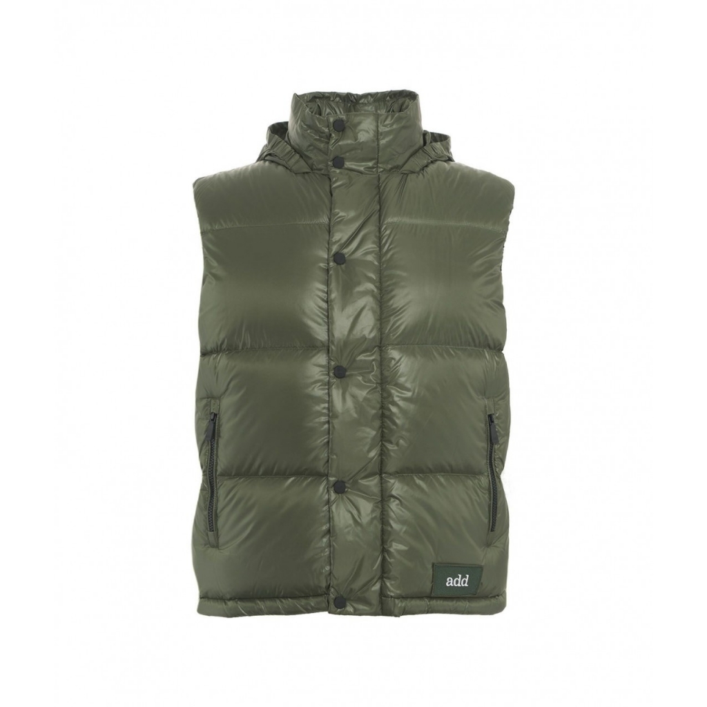 Gilet in piuma doca trapuntato verde