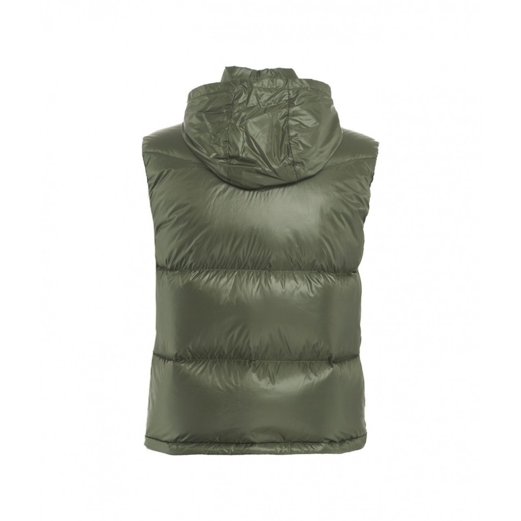 Gilet in piuma doca trapuntato verde