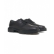 Scarpe stringate in pelle H673 nero