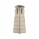 Gilet trapuntato in piuma doca beige