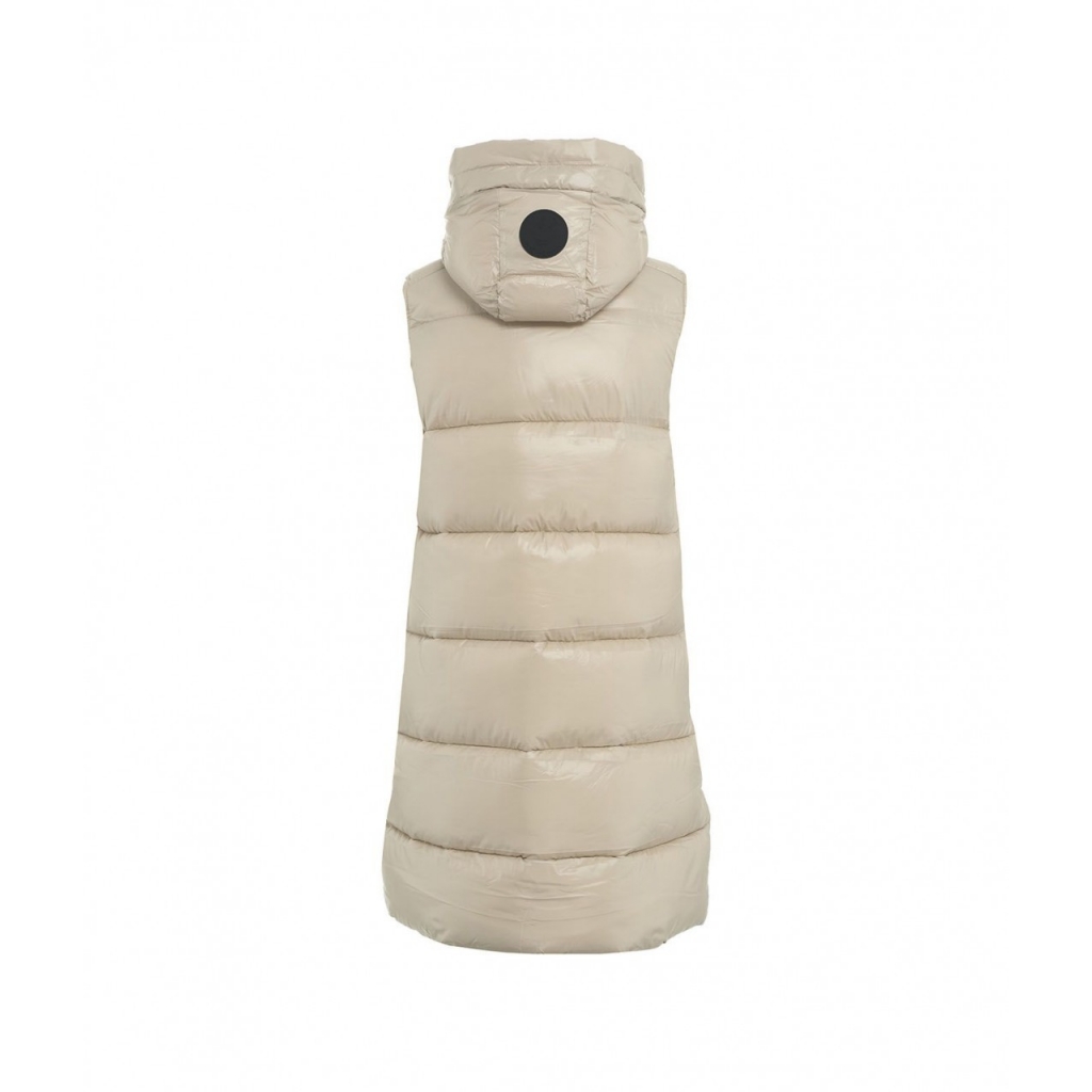 Gilet trapuntato in piuma doca beige