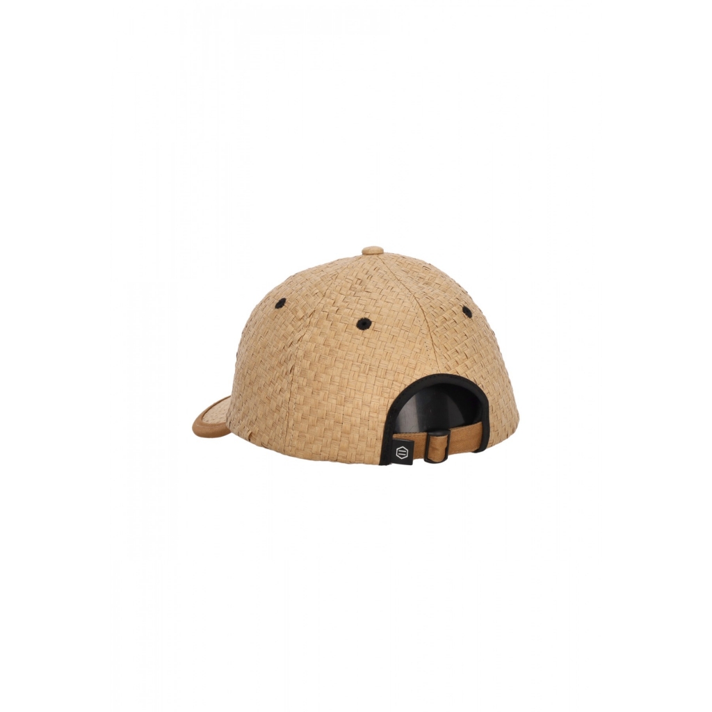 cappellino visiera curva uomo straw dad hat BEIGE