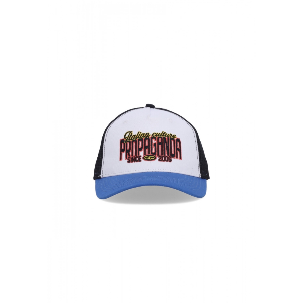 cappellino visiera curva uomo dragster trucker WHITE/BLUE