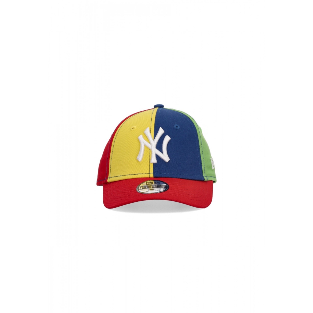 cappellino visiera curva bambino mlb block 940 neyyan NAVY/YELLOW/MULTI