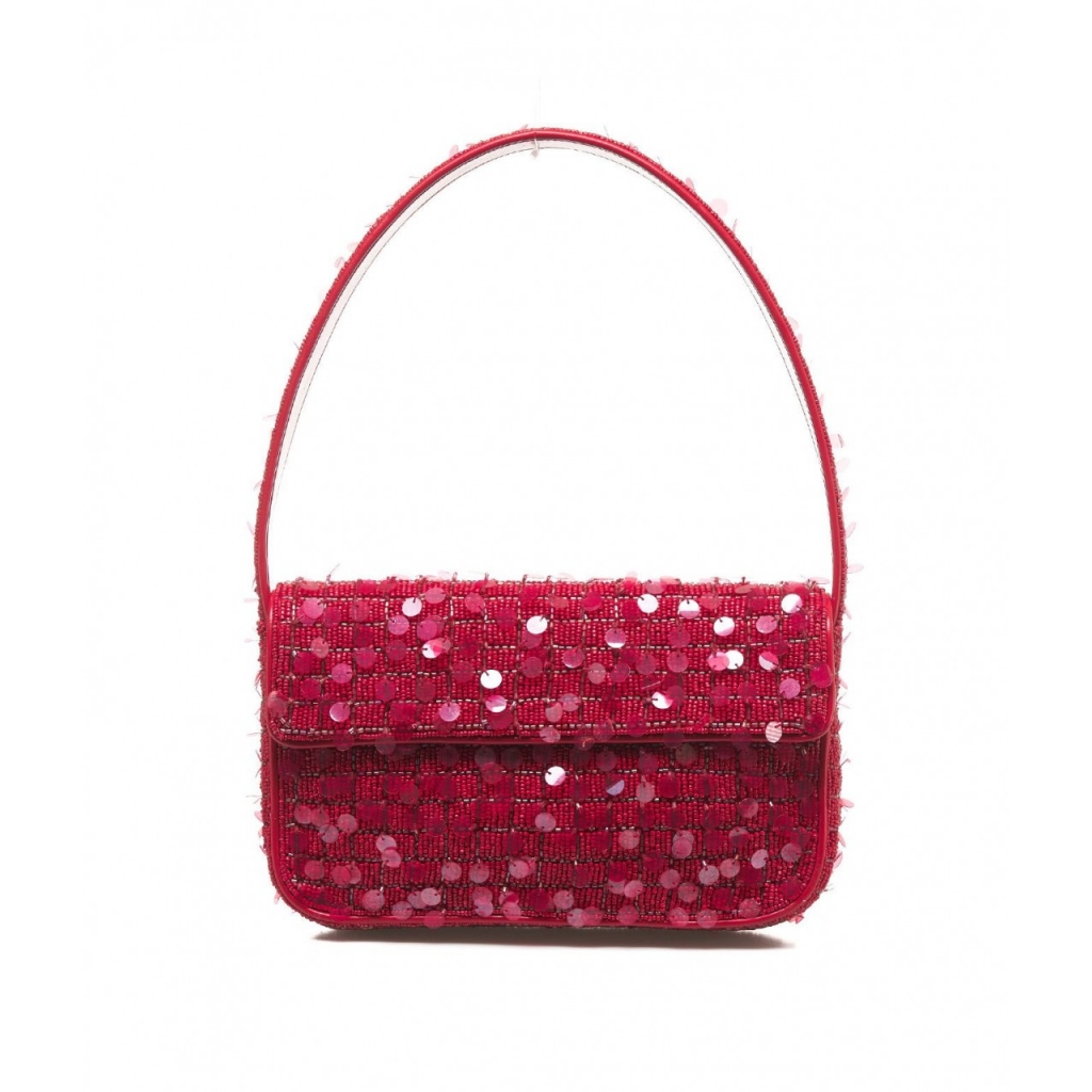 Borsa con perline Tommy rosso