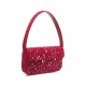 Borsa con perline Tommy rosso