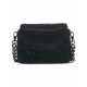 Borsa mini La Puffy con strass nero