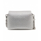 Borsa mini La Puffy con strass argento