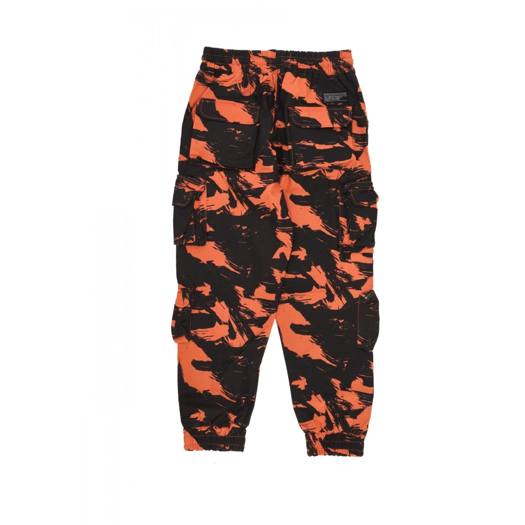 pantalone lungo uomo cargo joggers ORANGE/CAMO