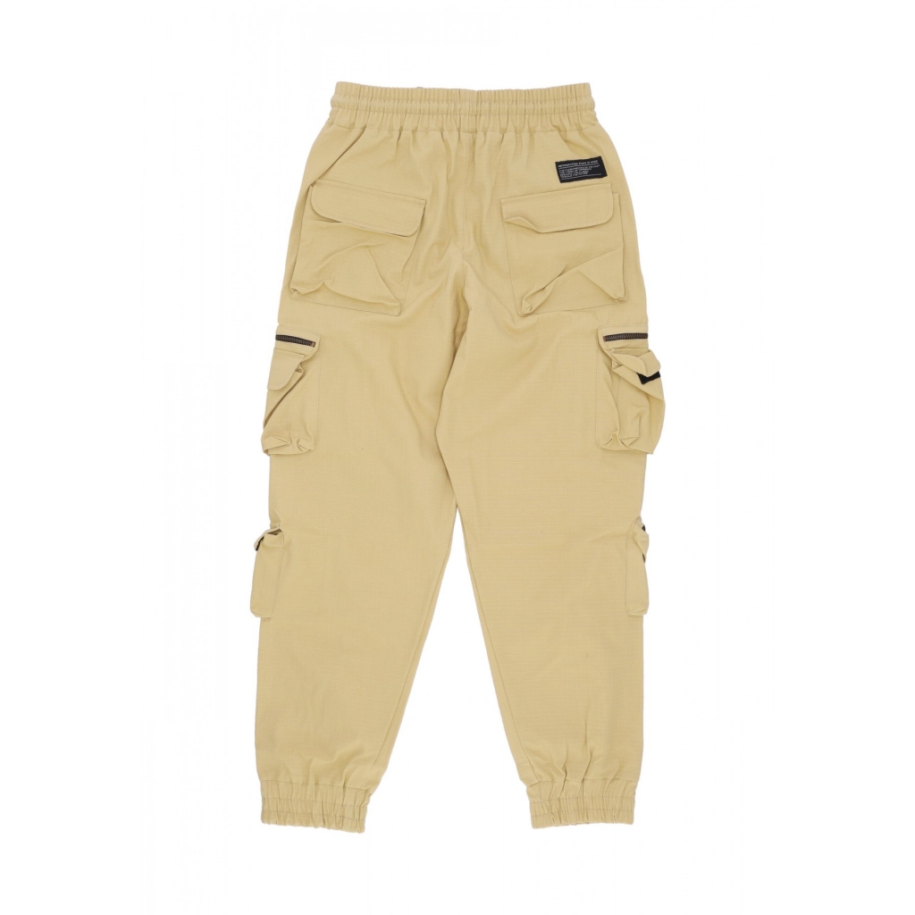 pantalone lungo uomo cargo joggers SAND