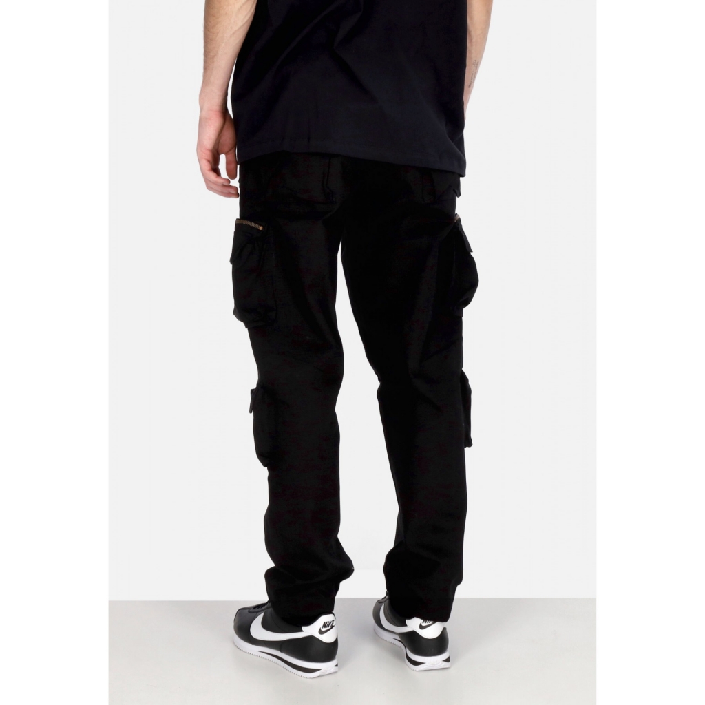 pantalone lungo uomo cargo pants BLACK