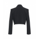 Blazer cropped nero