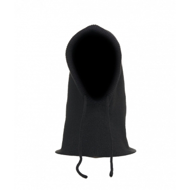 Balaclava cappello in maglia nero