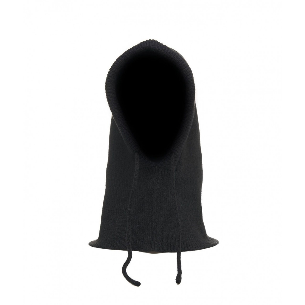 Balaclava cappello in maglia nero