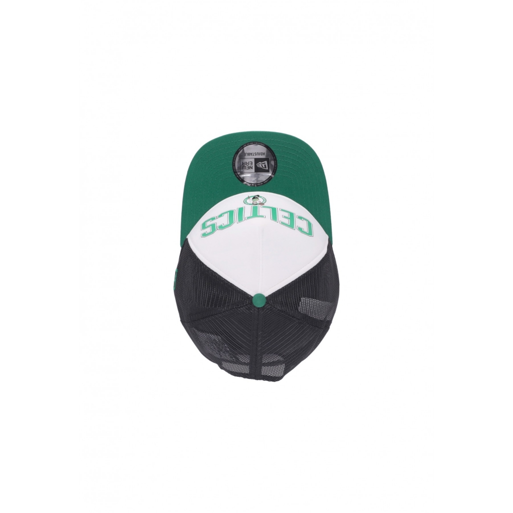 cappellino visiera curva uomo nba retro trucker boscel KELLY GREEN/BLACK