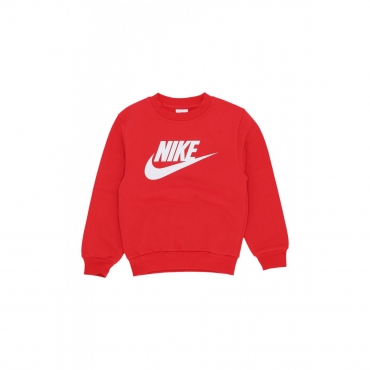 felpa girocollo ragazzo sportswear fleece crewneck UNIVERSITY RED/WHITE