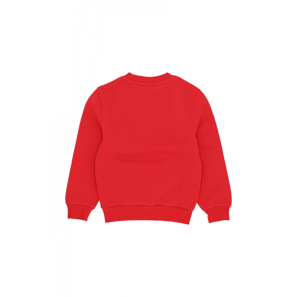 felpa girocollo ragazzo sportswear fleece crewneck UNIVERSITY RED/WHITE