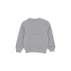 felpa girocollo ragazzo sportswear fleece crewneck DK GREY HEATHER/WHITE