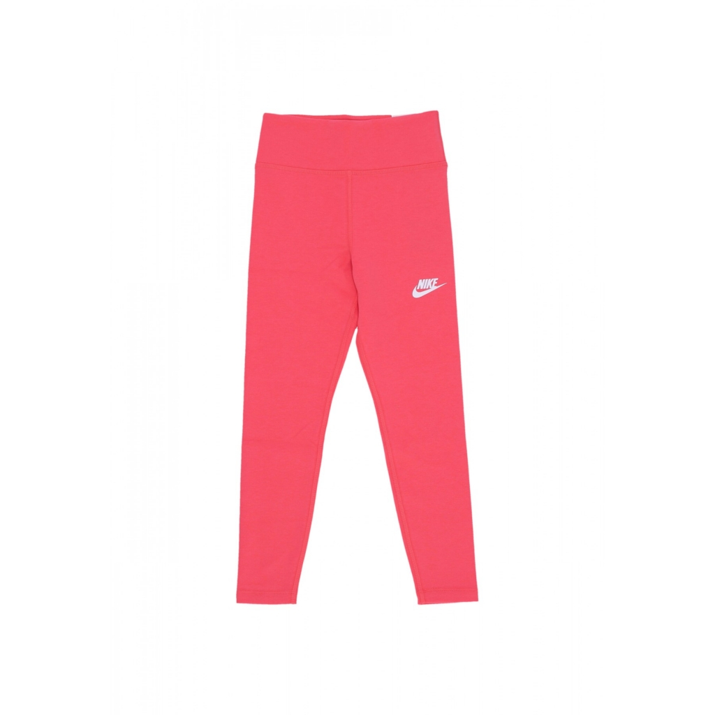 leggins ragazza sportswear classic high waist leggings ASTER PINK/WHITE