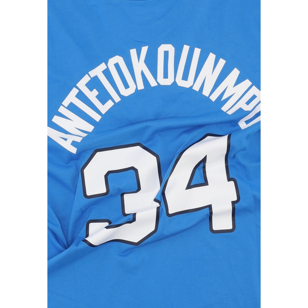 maglietta uomo basketball tee no 34 giannis antetounmpo team greece LT PHOTO BLUE