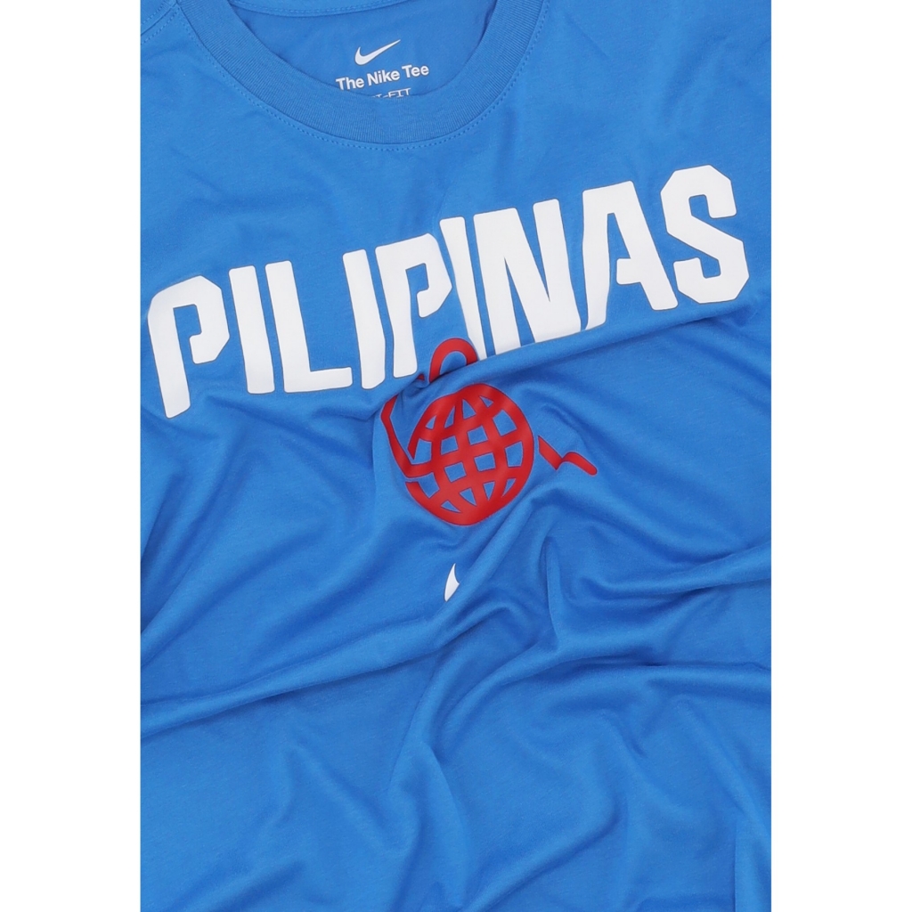 maglietta uomo basketball tee team philippines LT PHOTO BLUE/LT PHOTO BLUE/WHITE