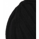 Cappello in maglia di cachemire nero